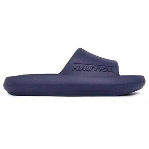 Nautica Dacio Flip Flops Slides Mens Size 11 Navy EVA Comfort Slip On Sandals